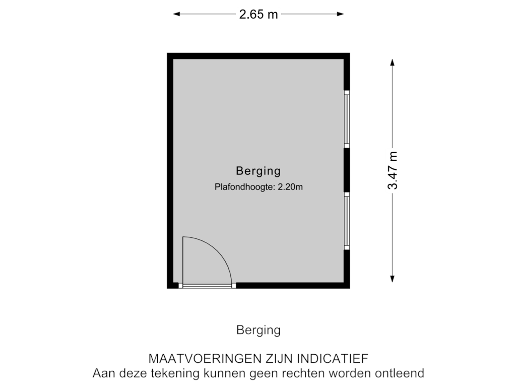 View floorplan of Berging of Troelstraweg 191