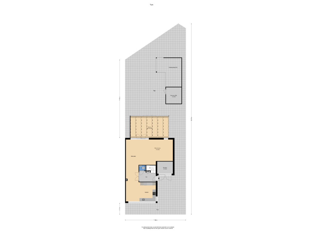 Bekijk plattegrond van Tuin van Fibulastraat 2