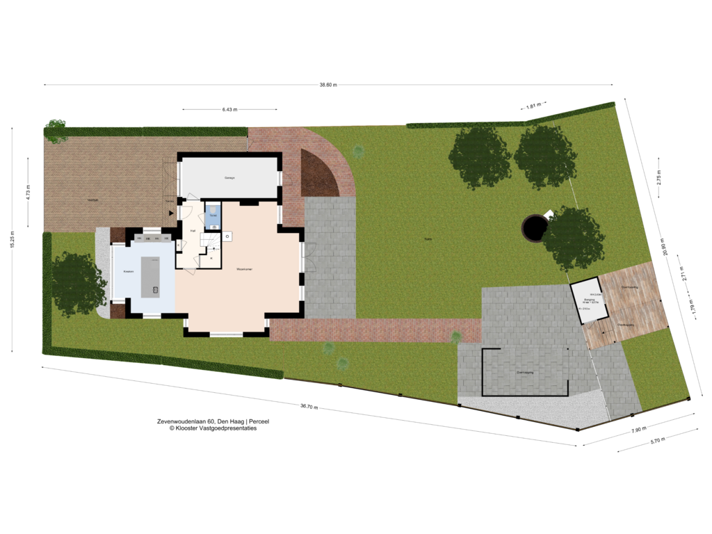 View floorplan of Perceel of Zevenwoudenlaan 60