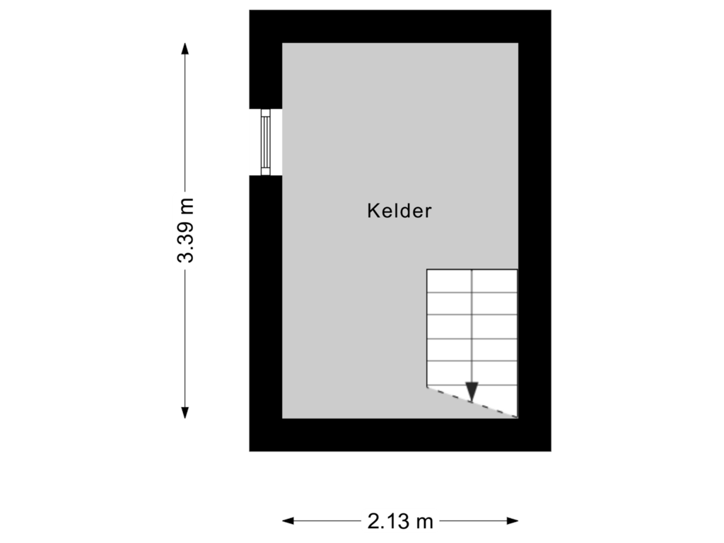 Bekijk plattegrond van Kelder van Ossendrechtseweg 6