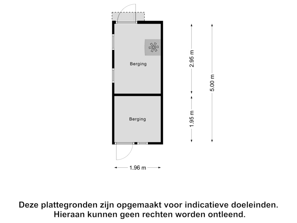 Bekijk plattegrond van Berging van Oosterscheldestraat 195