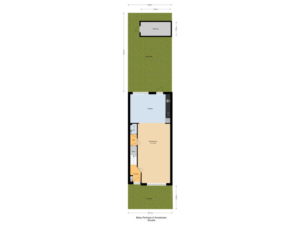 View floorplan of Situatie of Betsy Perklaan 6