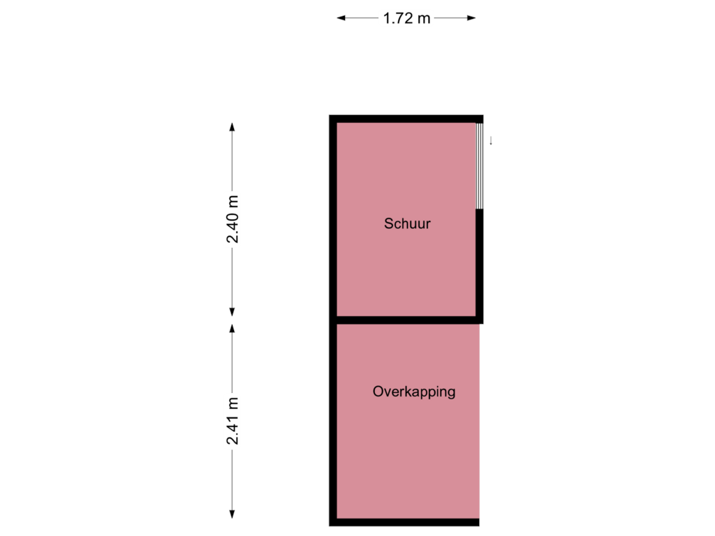 Bekijk plattegrond van Schuur van Kamerlingh Onnesweg 61