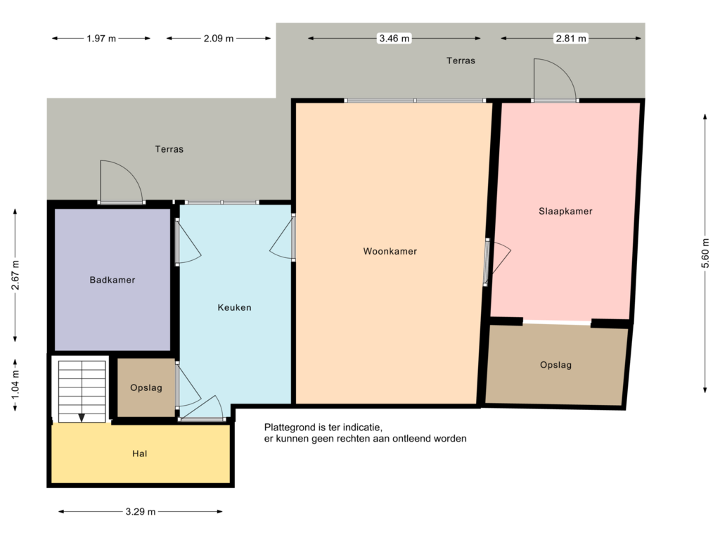 View floorplan of First floor of Waterstraat 81-12