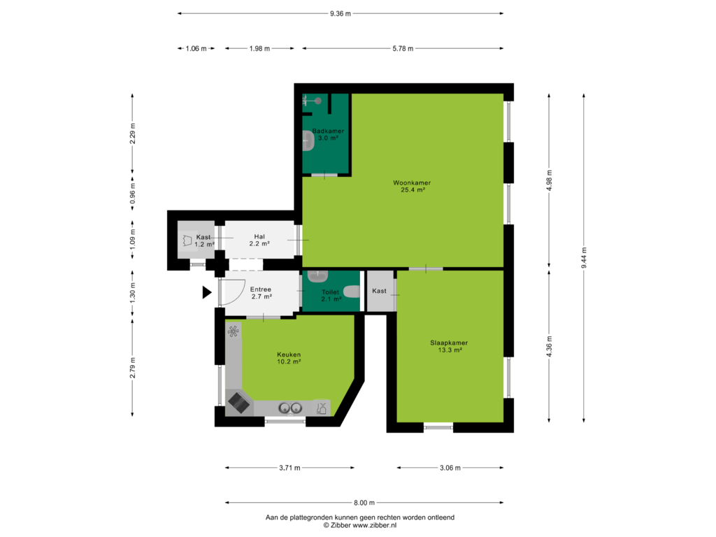 Bekijk plattegrond van Begane grond van Kerkplein 2