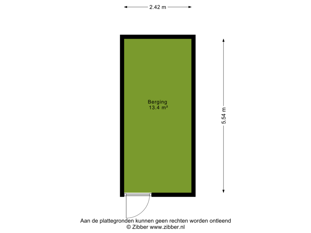 Bekijk plattegrond van Berging van Kerkplein 2