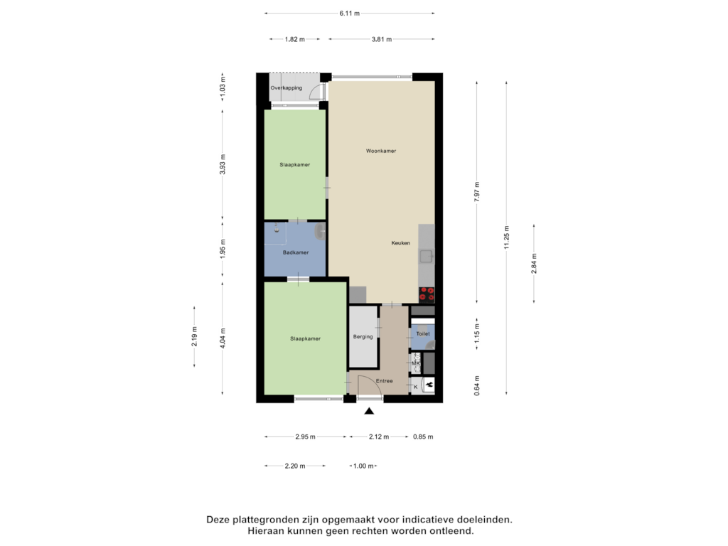 Bekijk plattegrond van Appartement van Terneuzenstraat 83