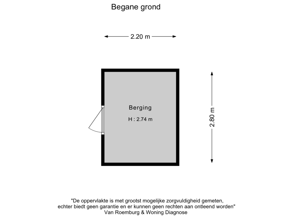 Bekijk plattegrond van Berging van Fred. Roeskestraat 92-C1