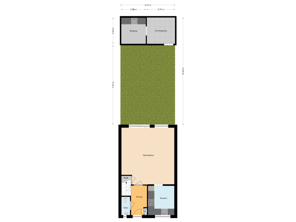 Bekijk plattegrond van Situatie van Stresemannstraat 3