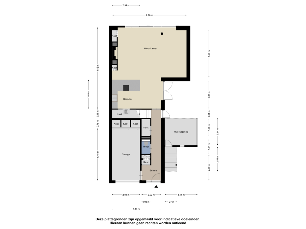 Bekijk plattegrond van Begane Grond van Rhônestroom 41