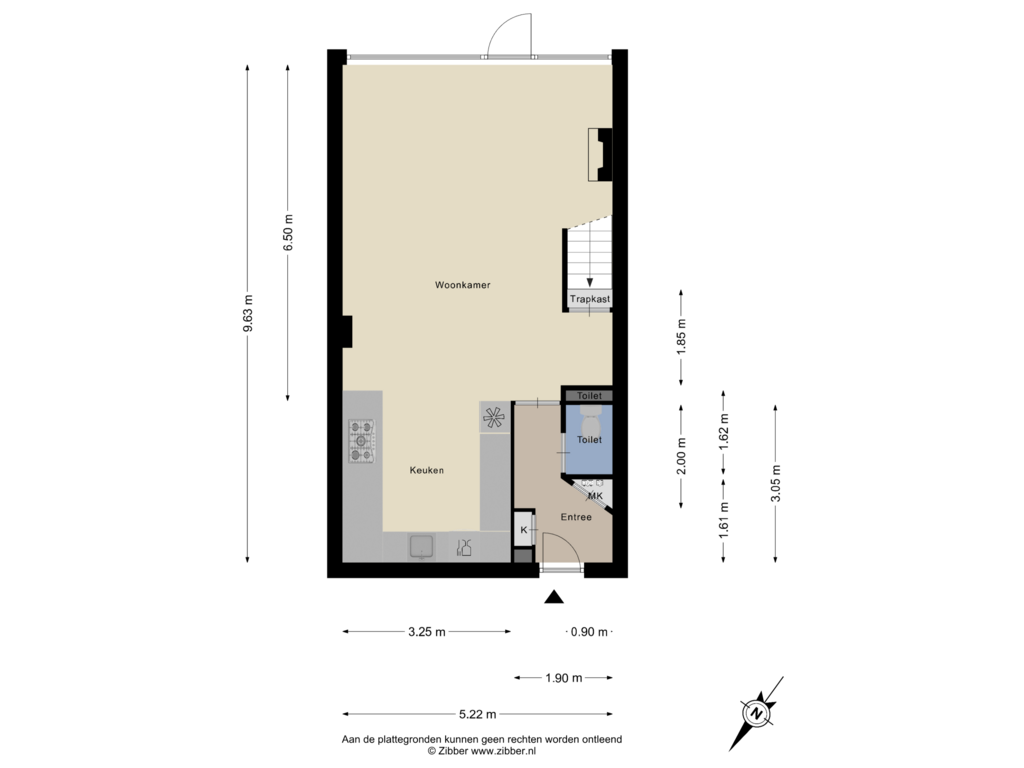 Bekijk plattegrond van Begane Grond van Lupinesingel 640