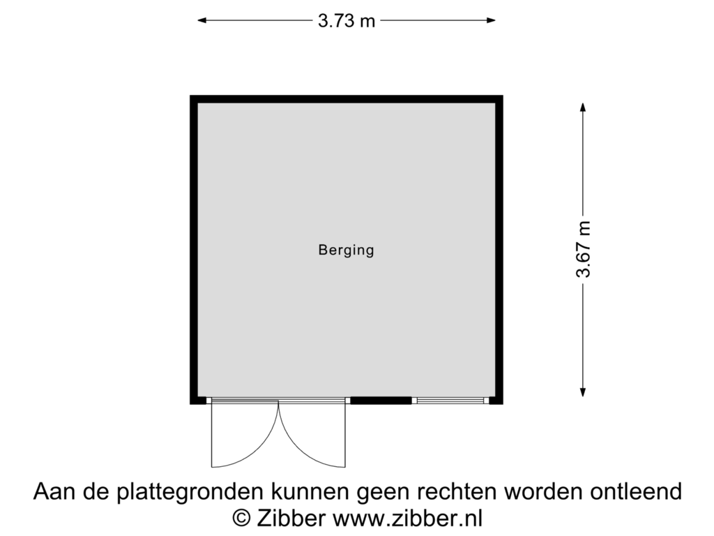 Bekijk plattegrond van Berging van Wagnerlaan 7