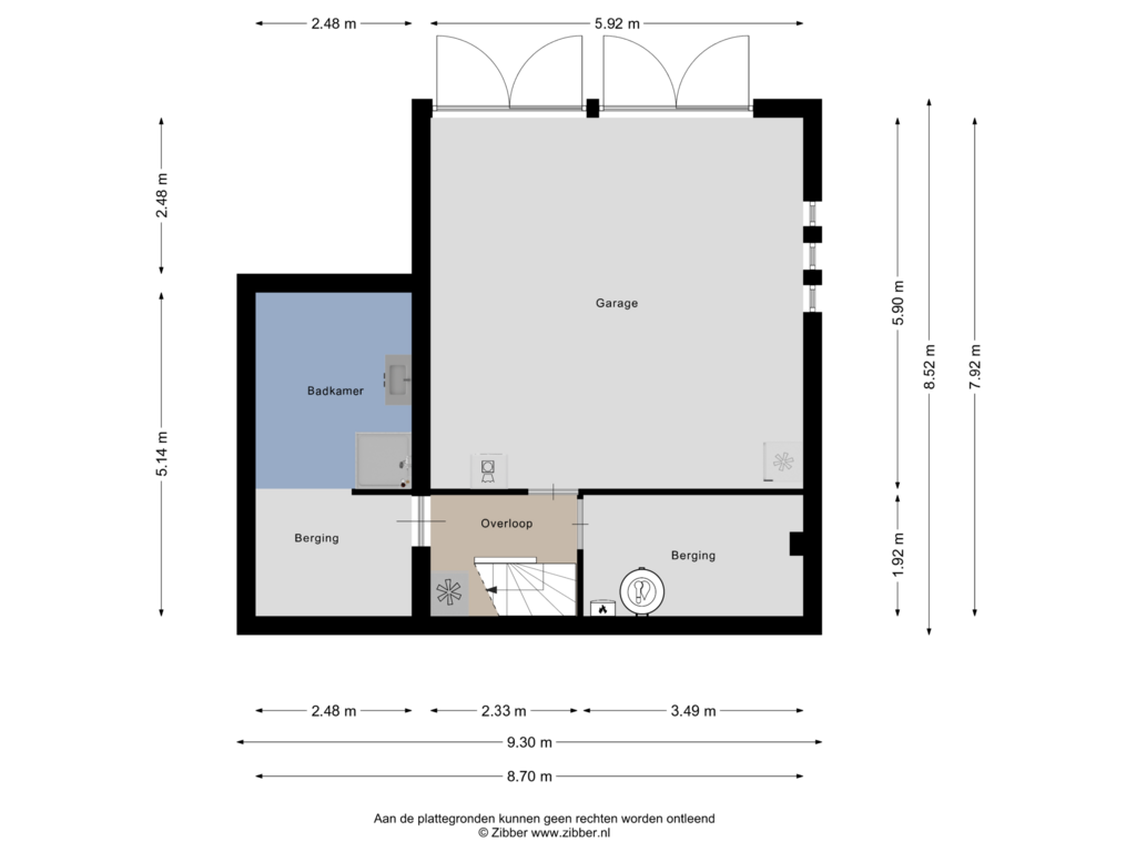 Bekijk plattegrond van Souterrain van Wagnerlaan 7