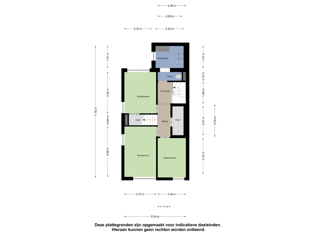 View floorplan of Eerste Verdieping of Tongelresestraat 408