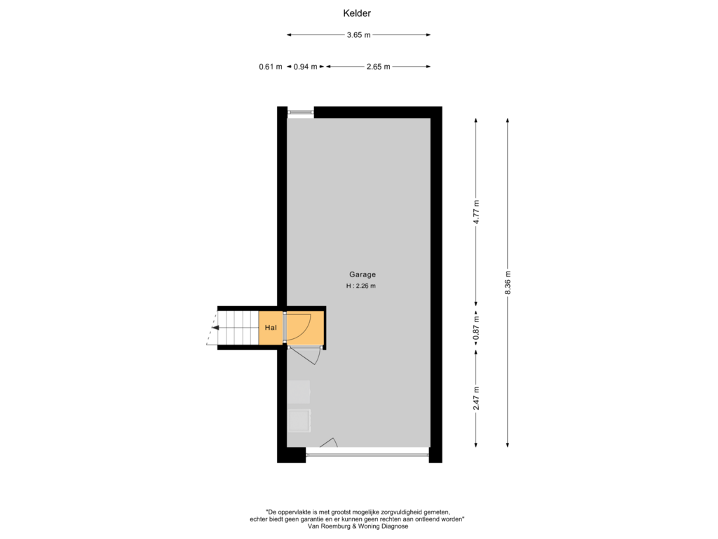 Bekijk plattegrond van Kelder van Groenoord 410