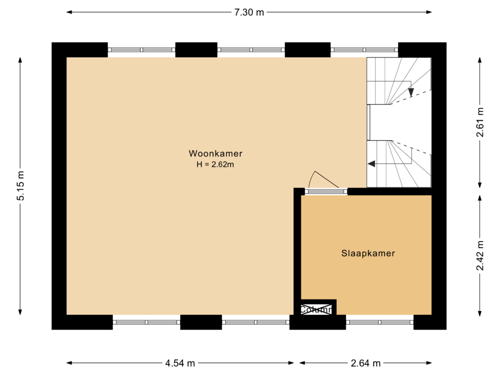 Bekijk plattegrond van Eerste verdieping van Het Carré 4