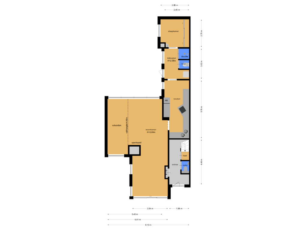 Bekijk plattegrond van Begane grond van Frans Halsplantsoen 18