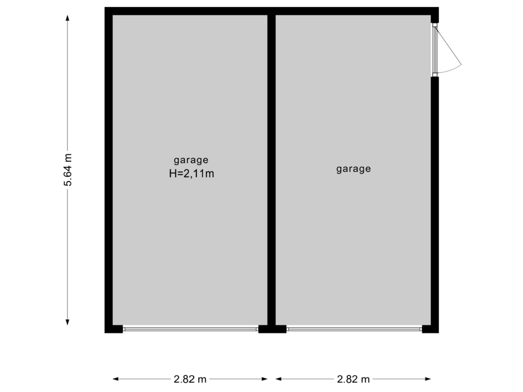 Bekijk plattegrond van Garages van Frans Halsplantsoen 18