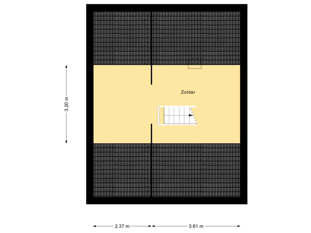 Bekijk plattegrond van 2e Verdieping van Berkstraat 8