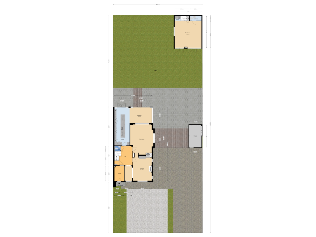 View floorplan of Situatie of Wittenburgerweg 178