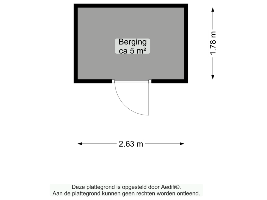 Bekijk plattegrond van Berging van De Ranitzstraat 5-A