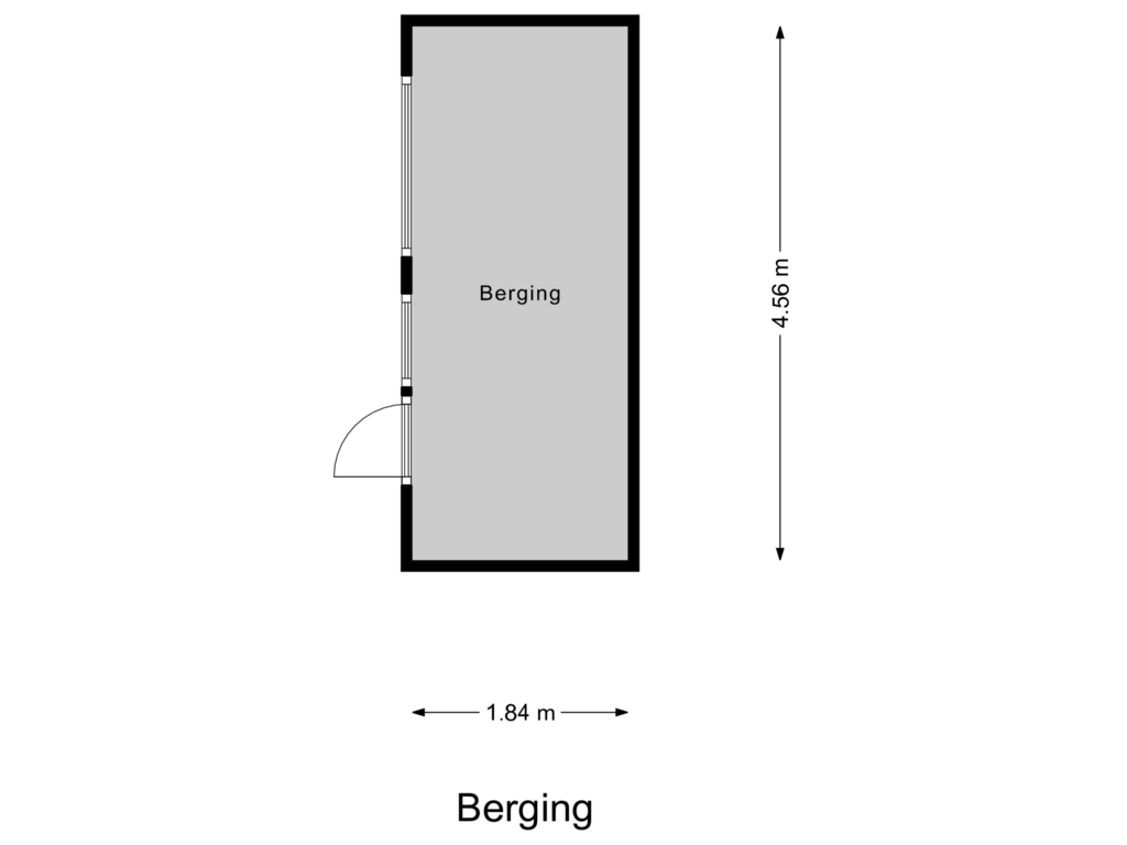 Bekijk plattegrond van Berging van Hobeinstraat 9