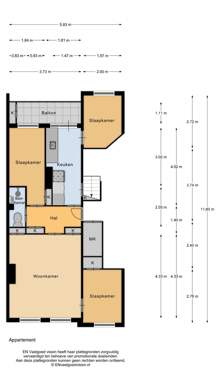 Foto 25 van Laing's Nekstraat 48-1