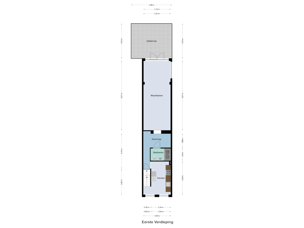 Bekijk plattegrond van Eerste Verdieping van Lindanusstraat 3