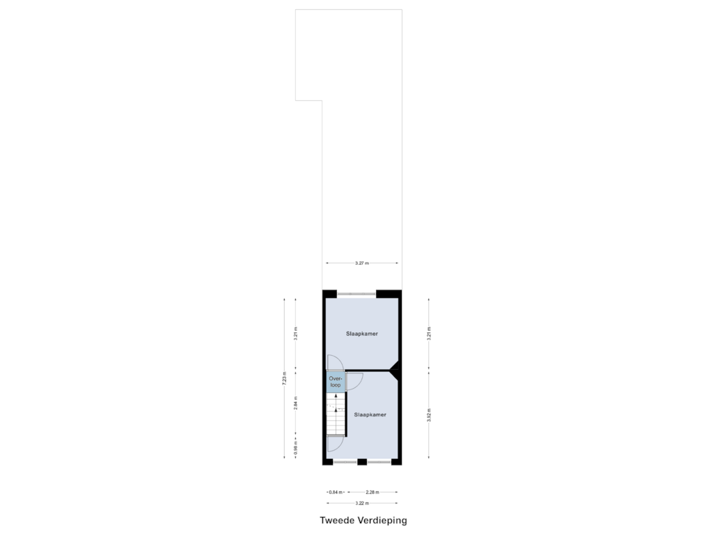 Bekijk plattegrond van Tweede Verdieping van Lindanusstraat 3