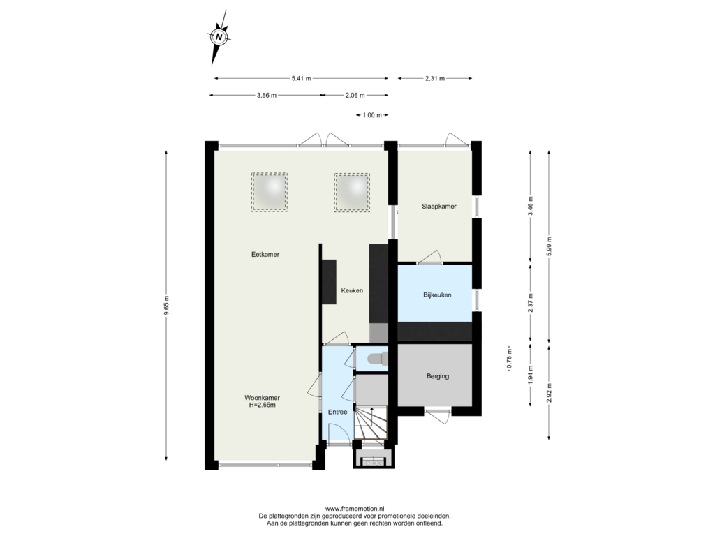 View floorplan of Begane Grond of Van Langendonckstraat 17