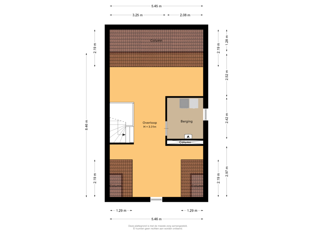 View floorplan of Tweede verdieping of IJsseloogwal 9