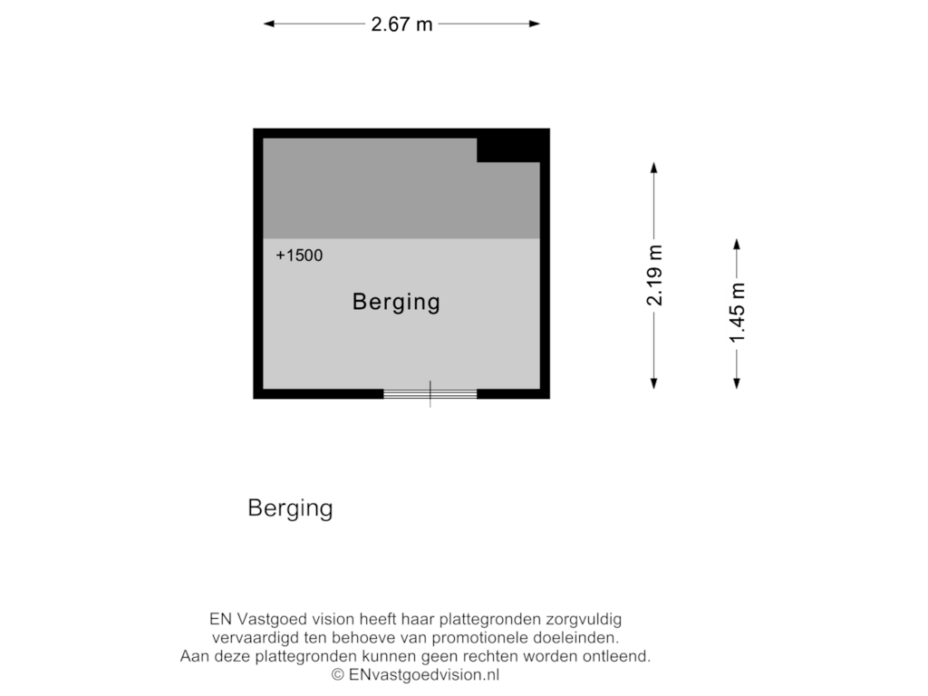 Bekijk plattegrond van Berging van Laing's Nekstraat 48-1