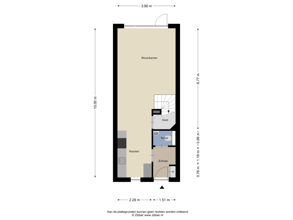 Bekijk plattegrond van Begane grond van Het Kruisstuk 11