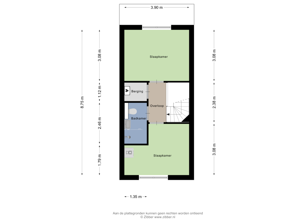 Bekijk plattegrond van Eerste Verdieping van Het Kruisstuk 11