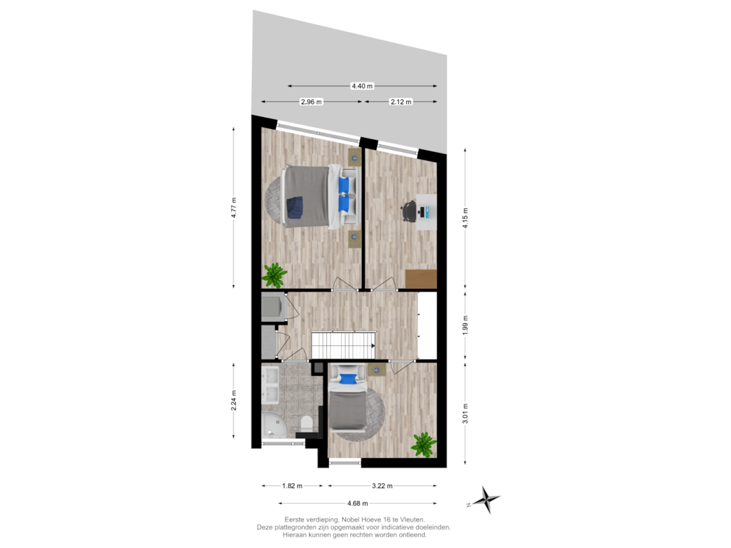 Bekijk plattegrond van Eerste verdieping van Nobel Hoeve 16