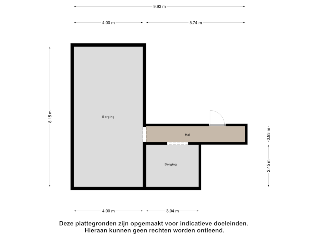 Bekijk plattegrond van Berging van IJsselkade 1-A