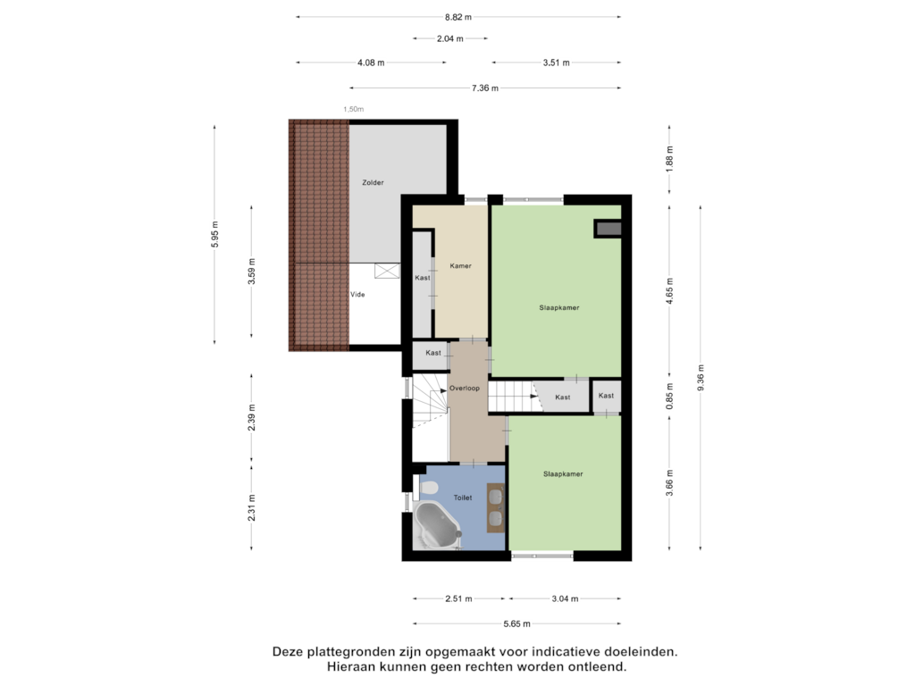 Bekijk plattegrond van Eerste Verdieping van Beukenlaan 156