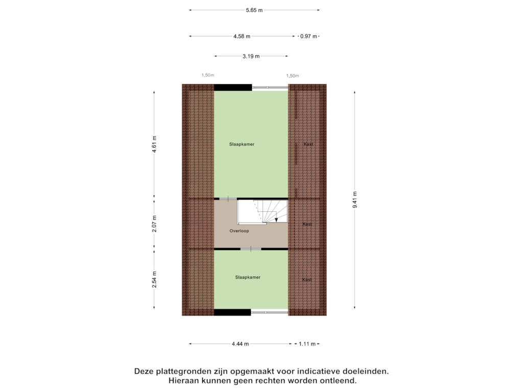 Bekijk plattegrond van Tweede Verdieping van Beukenlaan 156