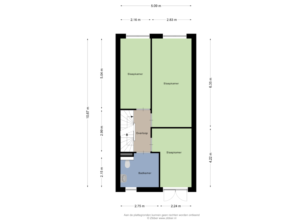 Bekijk plattegrond van Eerste Verdieping van Gietmal 7