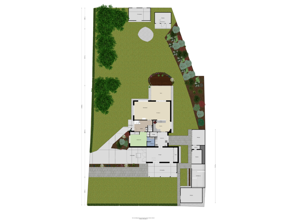 Bekijk plattegrond van Begane Grond - tuin van Floralaan 1