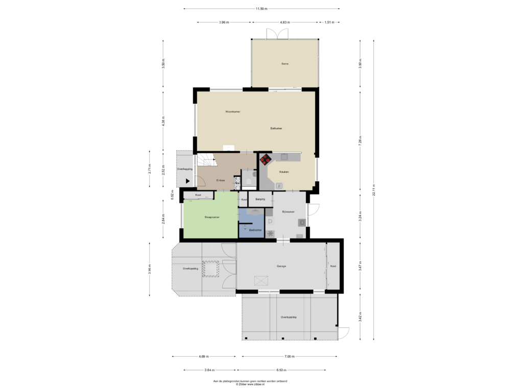 Bekijk plattegrond van Begane Grond van Floralaan 1