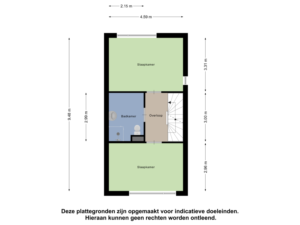 Bekijk plattegrond van Eerste Verdieping van Leliestraat 4