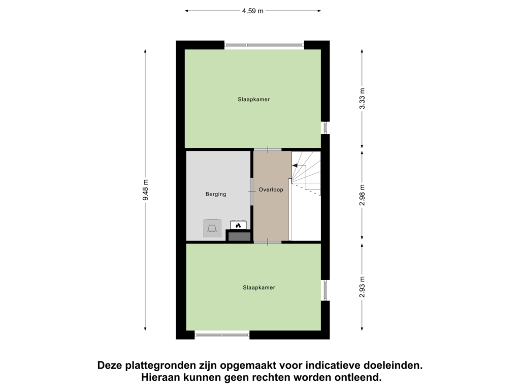 Bekijk plattegrond van Tweede Verdieping van Leliestraat 4