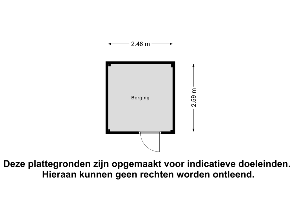 Bekijk plattegrond van Berging van Leliestraat 4