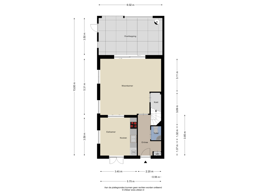 View floorplan of Begane Grond of Imker 3