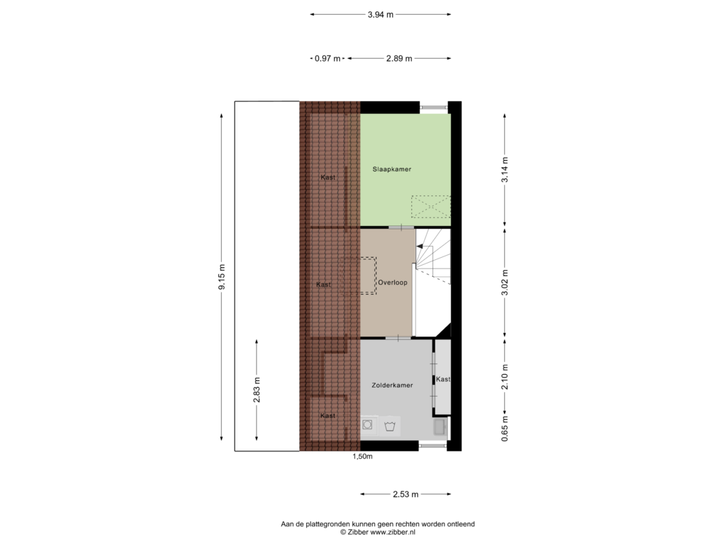 View floorplan of Tweede Verdieping of Imker 3