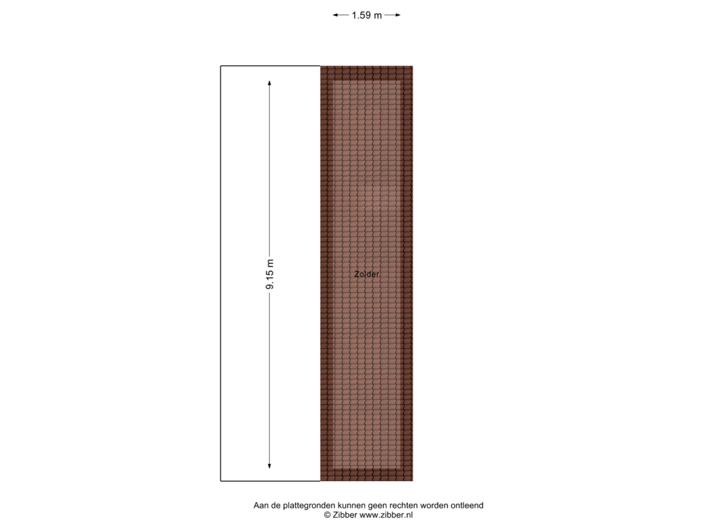 View floorplan of Zolder of Imker 3