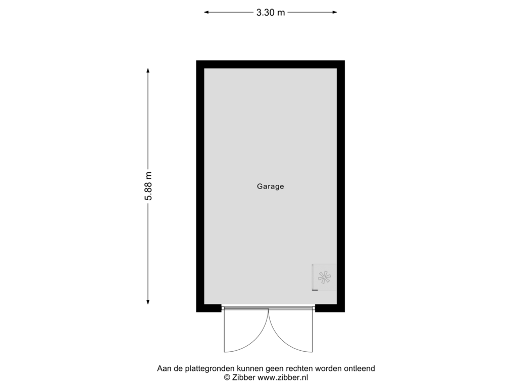 View floorplan of Garage of Imker 3