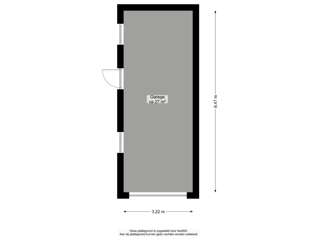 View floorplan of Garage of Concordiastraat 11