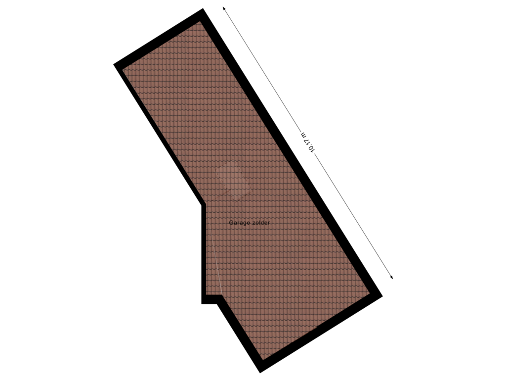 Bekijk plattegrond van Garage zolder van Meidoornstraat 5